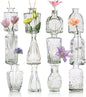12 Pcs Bud Vase Set, Vases for Centerpieces, Cute Glass Bud Vases in Bulk, Small Vases for Flowers, Mini Vase Set for Wedding Decorations, Home Table Flower Décor