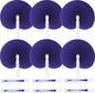 12 Packs Decorative Paper Folding Hand Fans Handheld,Purle Round Foldable Wedding Fans Chinese and Japanese Fans Bulk for Bridal Guest Church Party Favors Dancing Birthday DIY
