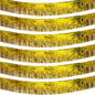 6 Pack Gold Total 60 Feet Foil Fringe Garland Metallic Tinsel Banner Wall Hanging Drapes Parade Float Skirting Decorations for Trailer Mardi Gras Party Birthday Wedding (Gold)