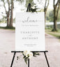 Wedding Welcome Sign, Welcome To Our Wedding Sign,12" x 18" (Small), 27" (Medium), 36" (Large), Plastic, Modern, Pole Mount, Weather