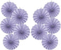 Purple Birthday Decorations,DIY Purple Paper Fans Hanging Decoration ,Party Decorations for Adults 8in,Little Mermaid Party Decor,Baby Shower Decorations 30 Color DIY Set (Light Purple)