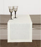 Solino Home Linen Ivory Table Runner 36 Inches - Classic Hemstitch, 100% Pure Linen Coffee Table Runner 14 x 36 Inch Ideal for Dresser Tables - Fall, Halloween, Thanksgiving, Christmas, Holiday