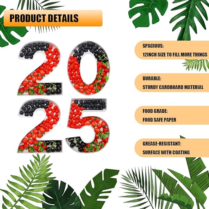 12" Fillable Cardboard Number Charcuterie Gift Cupcake Box With Cover Sweets Packaging (2025)
