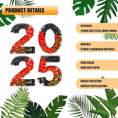 12" Fillable Cardboard Number Charcuterie Gift Cupcake Box With Cover Sweets Packaging (2025)