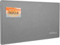 Bulletin Board, 36 x 24 Inches Felt Pin Board - Decorative Cork Alternative for Wall, 3' x 2' Foldable Picture Self-Adhesive Vision Prayer Board With 20 Pushpins - Gray