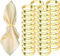 Gold Napkin Rings-40 Pcs Stainless Steel Napkin Rings,Metal Napkin Ring for Table Settings Wedding Christmas Party Dinner Table