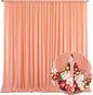 10 x 7 Feet Rose Gold Backdrop Curtain for Partie, Background Curtains for Photoshoot, Birthday, Wedding, Halloween, Thanksgiving, Christmas Day, New Year Party Decorations 5Ft x 7Ft, 2 Panels