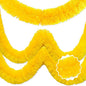 25 Feet Macaron Yellow Christmas Tinsel Garland, Metallic Foil Twist Banner Wall Hanging Tinsel Streamers Backdrop for Parade Floats, Christmas, Mother's Day, Birthday Party Decorations(4in x 25ft)