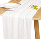 Velvet Table Runner 20 x 120 Inches 10ft Luxurious Thick Soft Velvet Christmas Thanksgiving Wedding Reception Table Runner for Party Reception Decorations(Ivory, 1 Pack)