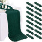 Emerald Green Cheesecloth Table Runner - 10FT x 35Inch Boho Gauze - 16PCS - Rustic Sheer Table Decor for Wedding, Party, Baby, Bridal Shower