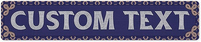 Custom Sign, Custom Street Sign, 11 Font Colors, 13 Font Styles, 4 Hole Options, 22 Sizes, 6x30 Inches, Rust Free DiBound, Fade Resistant, Made in USA by My Sign Center (Fauxsaic 1)