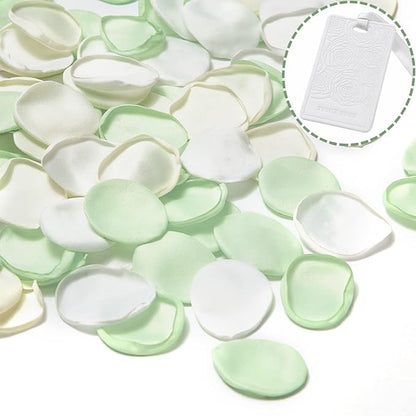 TINGE TIME 400pcs Silk Flower Petals for Wedding, Rose Petals for Decoration, Fake Flower Petals for Bridal Showers, Flower Girl Petals for Anniversaries and Parties (Mint Green)