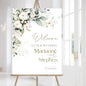 Personalized Wedding Welcome Sign, Flowers Wedding Welcome Sign, Wedding Welcome Sign, Custom Wedding Sign, Welcome To Our Wedding Sign, Flowers Wedding Board, Wedding Decorations Signs # 11