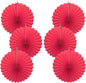 Red Birthday Decorations,DIY Red Paper Fans Hanging Decoration ,Party Supplies Party Fans 16in, Wedding Graduation Events Accessories 30 Color DIY Set （Red）