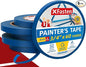 XFasten Blue Painters Tape 3/4 Inch Wide x 60 Yards 6-Pack, UV Residue-Free Blue Masking Tape for Clean Lines, Indoor and Outdoor Multi-Surface Use - Sharp Paint Lines for Walls, No Mess Easy Removal