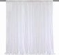 8ft x 8ft White Iridescent Sequin Backdrop Curtain Sparkly Background Drapes for Wedding Birthday Baby Shower Event Decorations