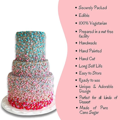 Confect Patriotic Sprinkles Mix – Red, White, Blue, Silver & Navy Pearl Dragees | 5-Pack Cake & Cupcake Decorations | 4th of July | Baking Toppers | Vegan, Gluten-Free, Nut-Free, Soy-Free, Dairy-Free, Palm Oil-Free, No Artificial Dyes - 5 Oz