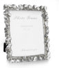 Cuspin Silver 8x10 Picture Frame, Vintage Silver Ornate Leaf Textured Hand-Crafted Resin with Glass Front Antique Photo Frame for Tabletop Display, Retro Design Home Decor