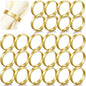 Lallisa Gold Napkin Rings Metal Napkin Ring Holders for Cloth Table Decorations for Wedding Anniversary Birthday Dinners Party of Table Setting(24 Pcs,Simple)