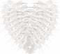 36pcs 3-1/2" White Satin Ribbon Bows with Twist Ties for Big Ribbon Bows for Gift Wrapping Packing Wedding Accessories Decoration (White)
