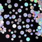 400PC Circle Dots Iridescent Confetti for Birthday Decorations Round Table Scatter for Wedding Baby Shower Bachelorette Bridal Shower Party Supplies