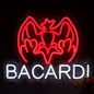 Bacardi Rum neon commercial sign for bar wall decor，USB Powered Decorative Bar Open Sign for Home Bar Store Party Decor，Neon Lights for Man Cave