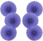 BARTHEW Purple Party Decorations,Purple Bridal Shower Decorations,Halloween Decor Events Accessories,Retirement Decorations Paper Fans Bulk 16in,Anniversary for 30 Color DIY Set(Purple)