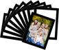 Magnetic Picture Frames with Black Border(3.5"X5",10 Pack),Magnet Photo Frame Pockets/Holder,Decorations for Home/Office/School/Classroom/Party