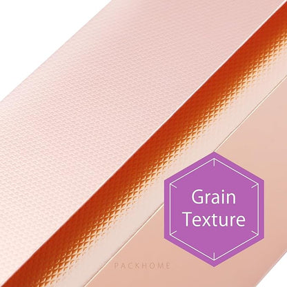 PACKHOME Large Gift Box 13.5x10x3.5 Inches, Sturdy Shirt Box with Magnetic Lid for Multiple Occasions (Glossy Rose Gold)
