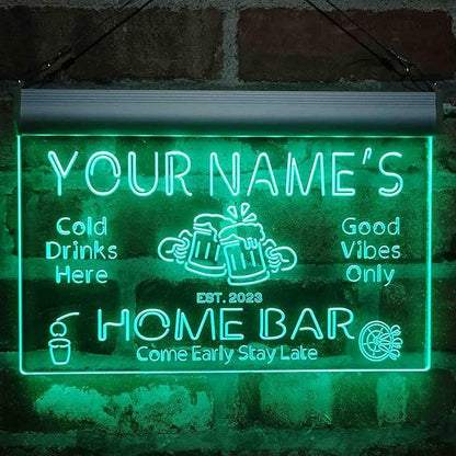ADVPRO Personalized Your Name Custom Home Bar Beer Established Year Single Color LED Neon Sign 12 x 8.5 Inches st4s32-p11-tm-g