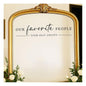 Our Favorite People Vinyl Decal, Find Your Seat Vinyl Decal, Wedding Sign Decal, Seating Chart Sticker, Our Favorite People Sticker, Wedding Removable Adhesive (Black, Wide 17")