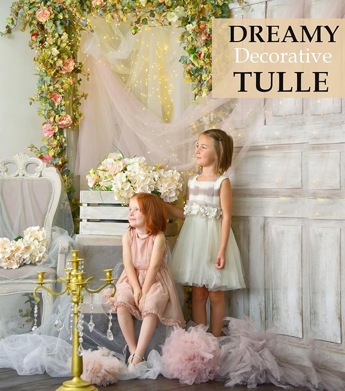 Navy Blue Tulle Fabric Roll, 54" x 40 Yards (120FT) Tulle for Wedding Decoration DIY Tutu Party Backdrop Baby Shower Table Skirts Gift Wrapping