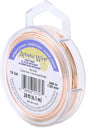 Artistic Wire, 18 Gauge Silver Plated Tarnish Resistant Colored Copper Craft Wire, Rose Gold Color, 20 ft