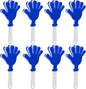 8 Pcs Hand Clappers Noisemakers 7.5 Inch Clappers Noisemakers Plastic Hand Clappers for Birthdays Game Football Sporting Events Cheers Supplies Dance Basketball Football Noisemakers(Blue and White)