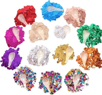 Rose Gold Metallic Foil Confetti(0.59 inch) Round Dots Glitter Table Confetti for Party Wedding Decorations,2.11 OZ per pack