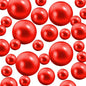 300Pcs Vase Filler Red No Hole Faux Pearl Beads for Vase Filling Decorations, Candle Centerpieces, Wedding Centerpieces, Home Party Decor (8/14/20mm)