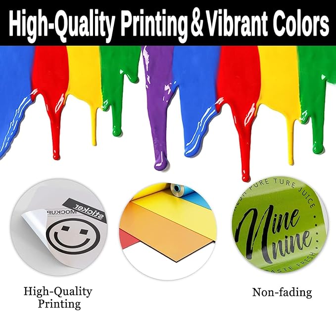 Custom Stickers for Weddings, Birthdays & Businesses - Personalized Labels with Your Logo - Waterproof, Fade and Heat Resistant - Pack of 100-1000 (Custom Image, 2 Inch)