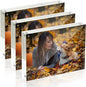 5x7 Acrylic Picture Frames, 20mm Thick Clear Frameless Magnetic Photo Frames, Double Sided Transparent Square Frame Gift for Tabletop Display(3 Pack)