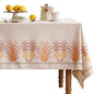 patdrea Designer Small Square Tablecloth,Pineapple Pattern Linen Tropical Style Tablecloths,Fall Table Cover Cloth Decor for Kitchen Dining Christmas,Tea Party,Thanksgiving,55"x55"-Pineapple B