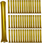 48pcs Round Head Boom Sticks Thunder Sticks Cheering Sticks Team Spirit Plastic Cheerleading Spirit Stick Clapper Inflatable Noise Maker Sports Supply (Golen)