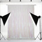 Eternal Beauty White Iridescent Sequin Backdrop, 4x7 Ft Glitter Background Curtains for Shimmer Photography Party Wedding Birthday Back Drop Decor