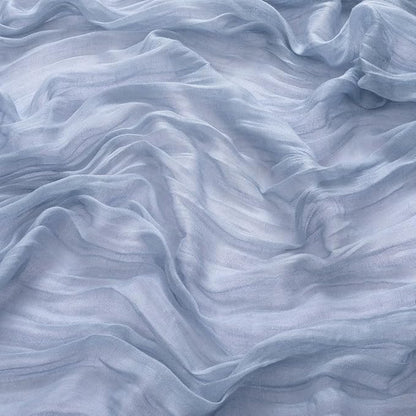 MLMW 3 Pack Dusty Blue Table Runner Cheesecloth Gender Reveal Boho Gauze Rustic Cheese Cloth Table Runner 160 inch Sheer 13.3ft for Wedding Party Baby Bridal Shower Birthday