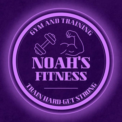 Custom Gym LED Sign – Personalized Color Changing Acrylic Wall Decor for Home Gym, Workout Room, or Man Cave (Gym, 16 INCHES)