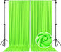 10 x 7 Feet Light Green A Backdrop Curtain for Partie, Background Curtains for Photoshoot, Birthday, Wedding, Halloween, Thanksgiving, Christmas, New Year Party Decorations 5Ft x 7Ft, 2 Panels