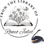 Book Embosser Personalized - Custom Library Embosser Stamp Gifts for Book Lovers, Readers, Teachers (Floral)