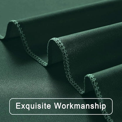 30 ft x 10 ft Wrinkle Free Hunter Green Backdrop Curtain for Parties, Polyester Dark Green Photo Backdrop Drapes 6 Panels 5x10ft for Baby Shower Wedding Birthday Party Photography Curtains