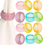 Napkin Rings Set of 12 - Epoxy Resin Napkin Holder Cuffs for Dinner Table Décor - Farmhouse Modern Serviette Rings for Weddings, Parties, Receptions, Banquets, Daily Use - 1.5" (Pastel) - CLEENTABLE
