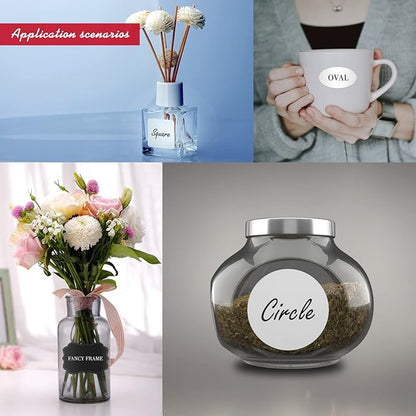 Custom Stickers Personalized Labels - Customized Stickers with Any Design Image Logo Text,Custom Stickers for Business Logo,Custom Thank You Label Stickers,100 Labels (Fancy Frame,6"x4")