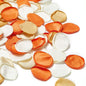 TINGE TIME 400pcs Silk Flower Petals for Wedding, Rose Petals for Decoration, Fake Flower Petals for Bridal Showers, Flower Girl Petals for Anniversaries and Parties (Burnt Orange)