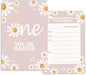 Daisy 1st Birthday Invitations for Girls, Daisy One Birthday Party Invitaions for Party Invites, 4x6 Inches, 30 Sets with Envelopes